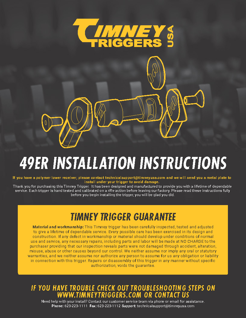 Timney AR 49'r Safety Selector