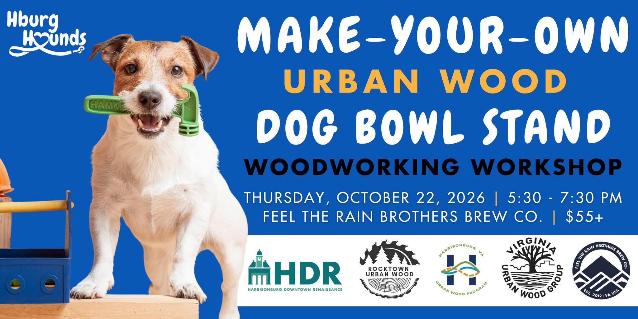Make Your Own Urban Wood Dog Bowl Stand