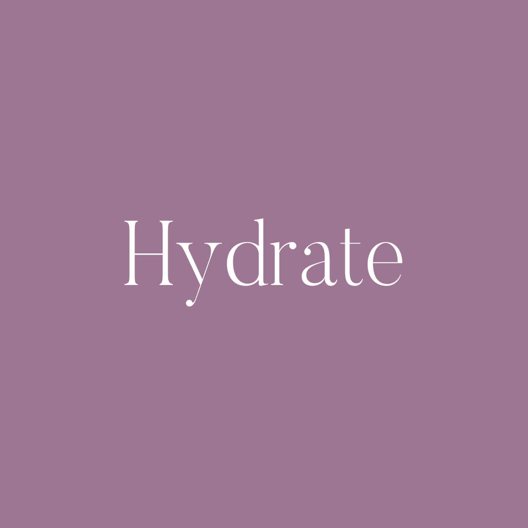 Hydration & Smoothing
