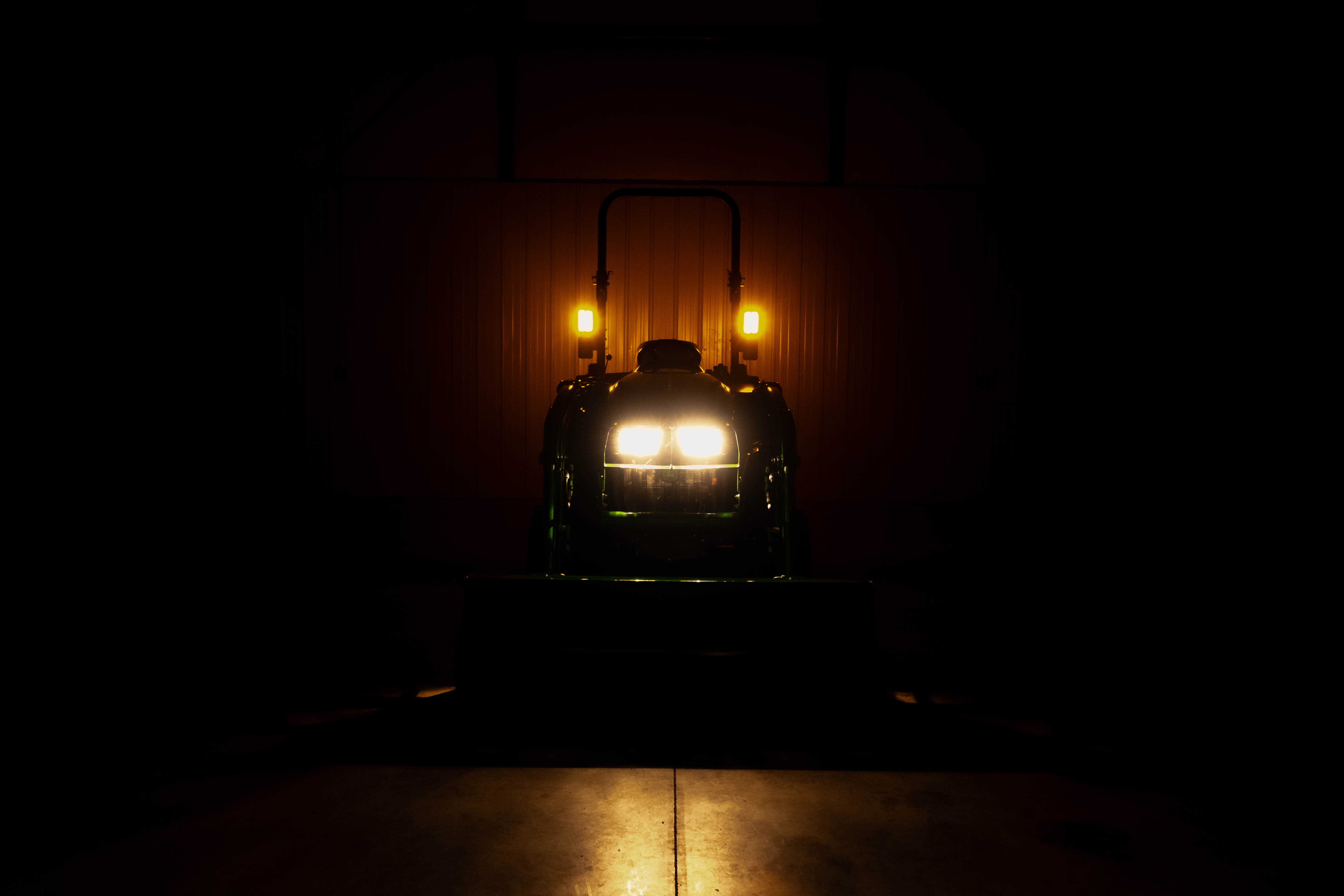 John Deere Patriot John Deere 3038E Compact Tractor Package with 300E Loader and AP11F Pallet Forks & RC2060 Rotary Cutter