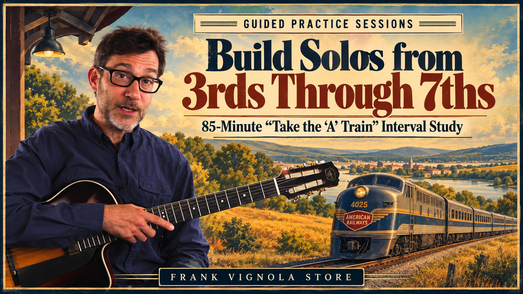build solos from 3rds through 7ths