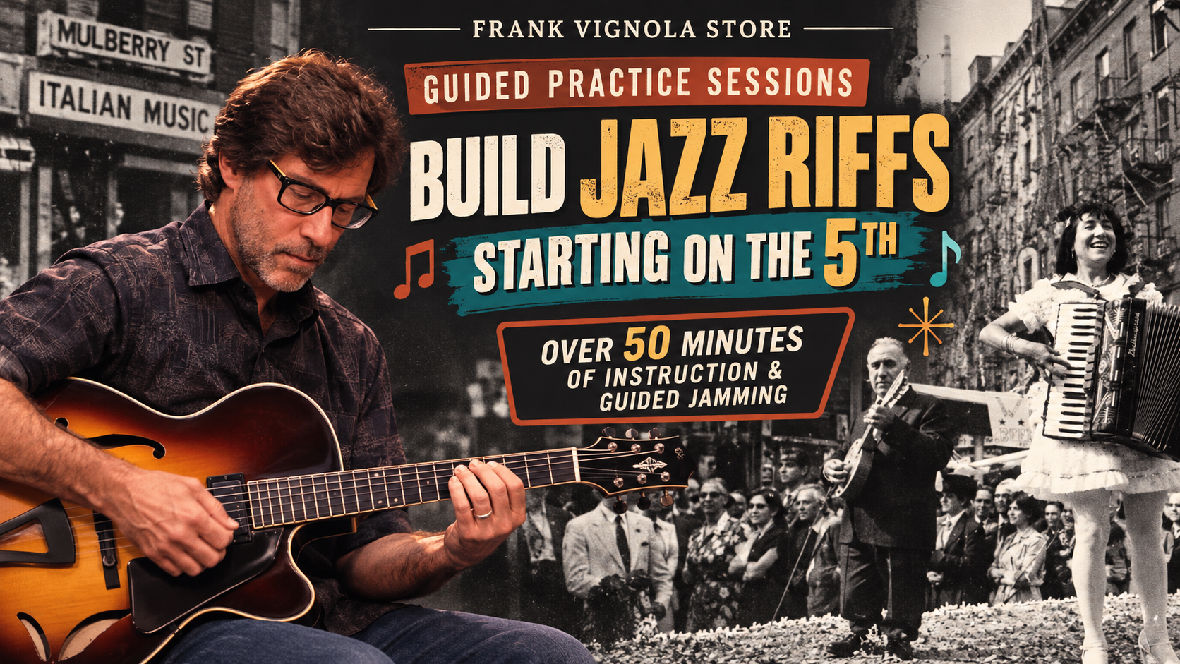 build jazz riffs starting on the 5th