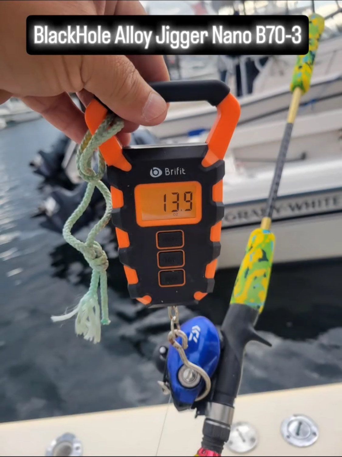 Alloy Jigger Nano Slow Pitch Jigging Rods, Black Hole USA