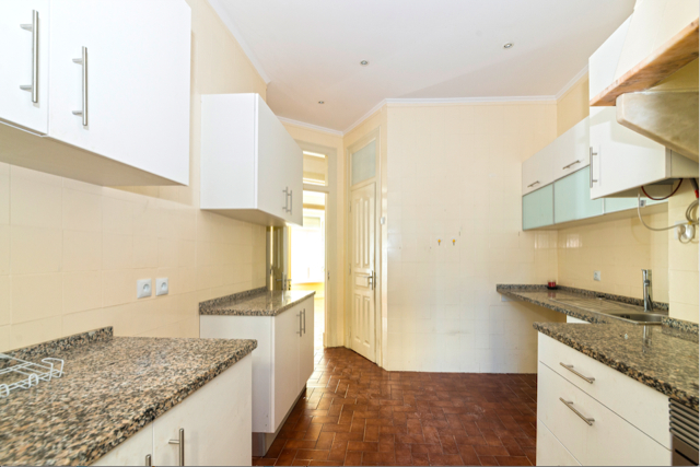 A space that was once outdated and lacking in storage, highlighting the need for a fresh and functional transformation.