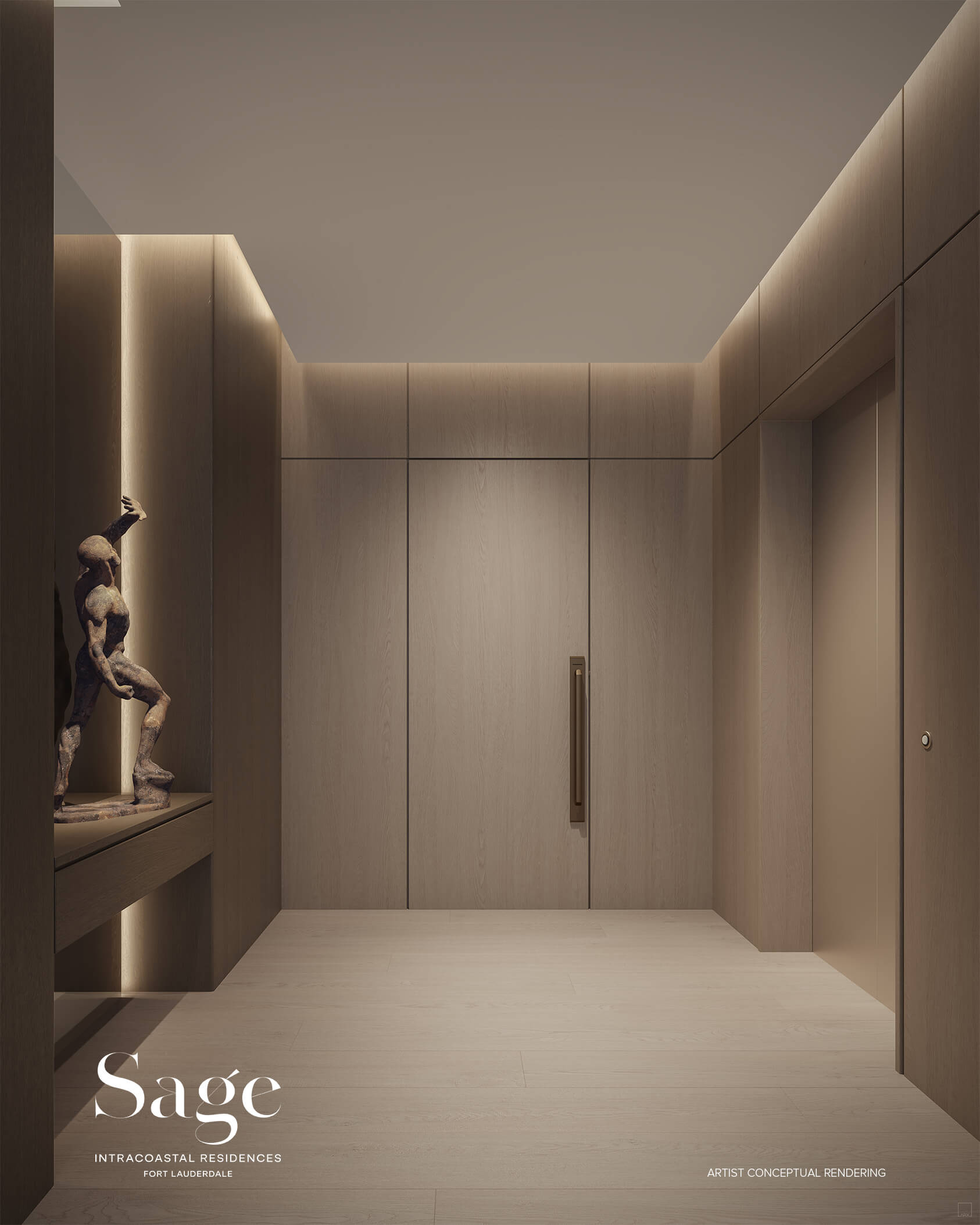 Sage Residences private residence foyer