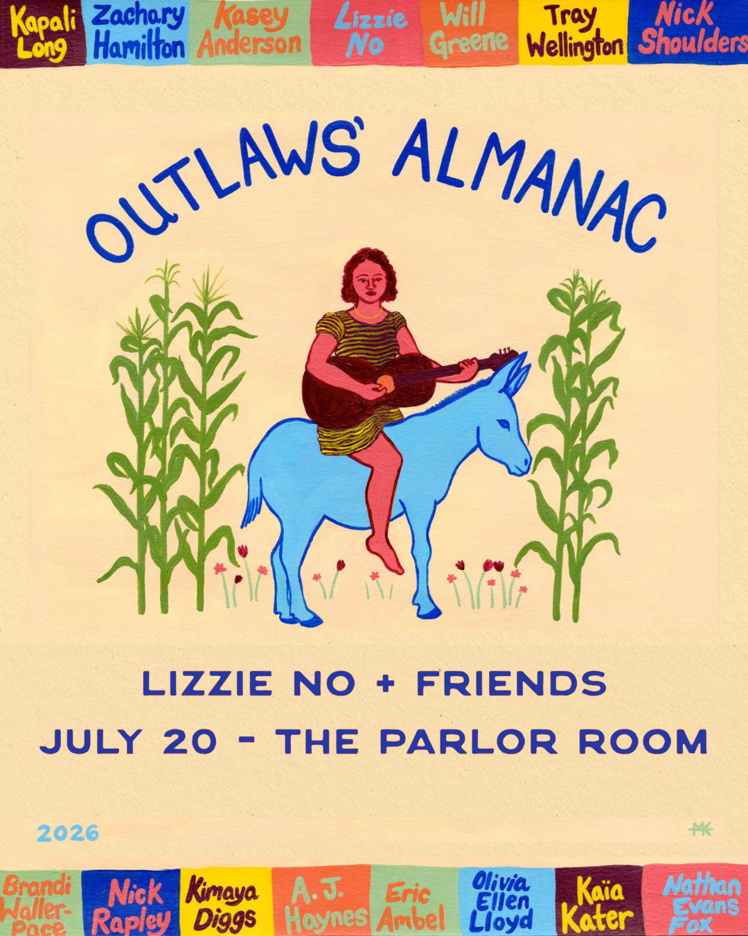 CANCELLED - Lizzie No & Friends: Kimaya Diggs, Kapali Long, Tray Wellington