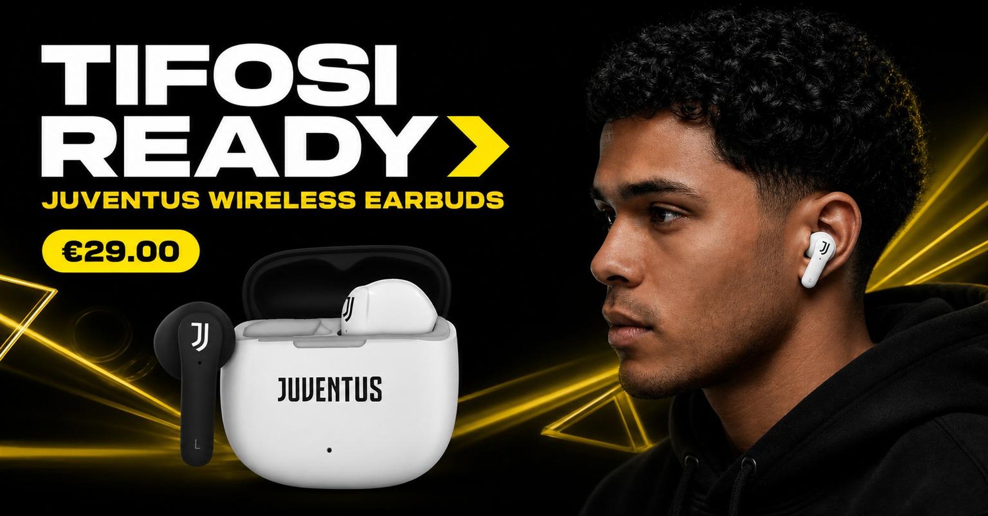 Juventus Techmade wireless earbuds