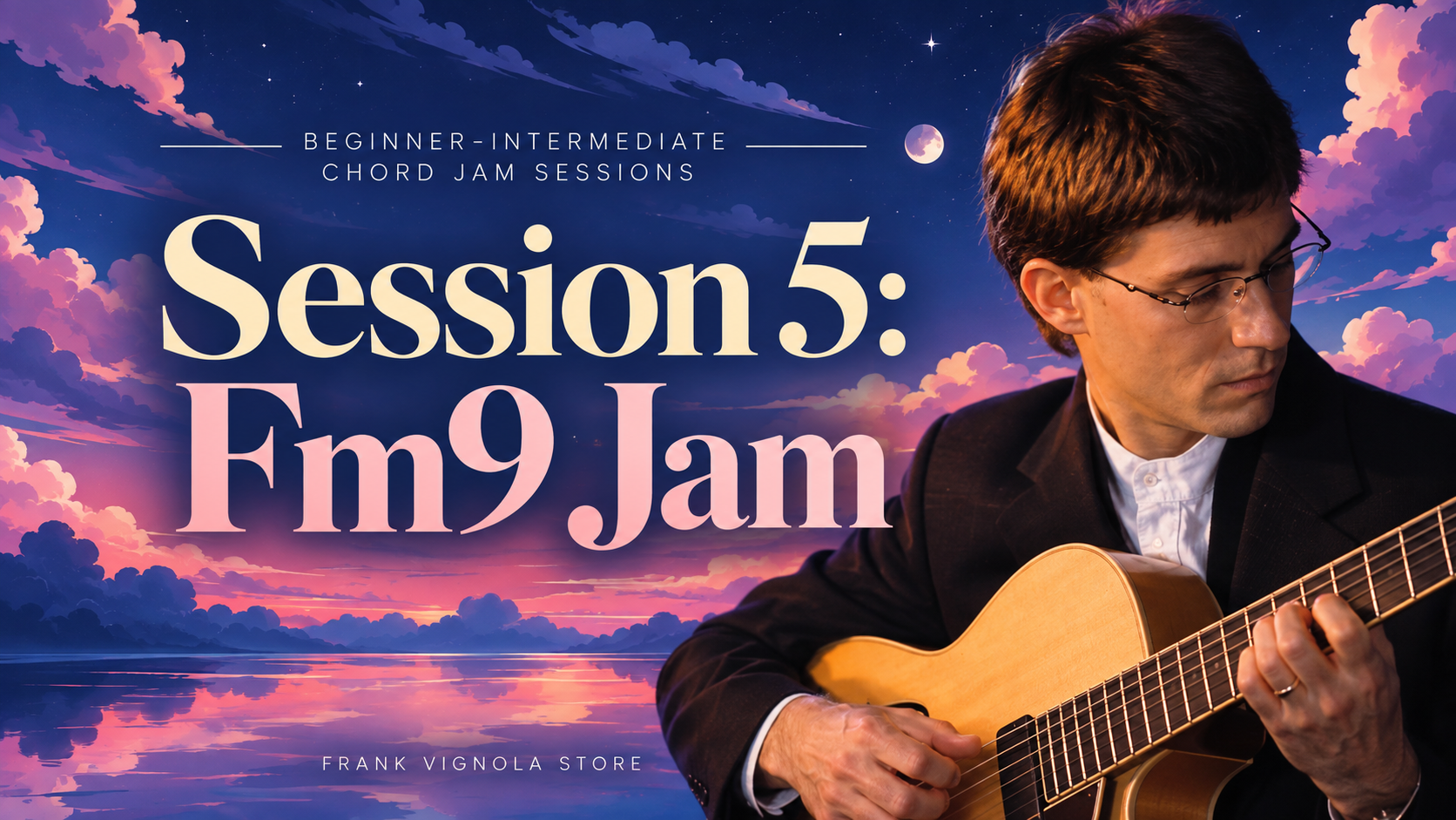 beginner intermediate chord jam session 5 fm9 jamddadad
