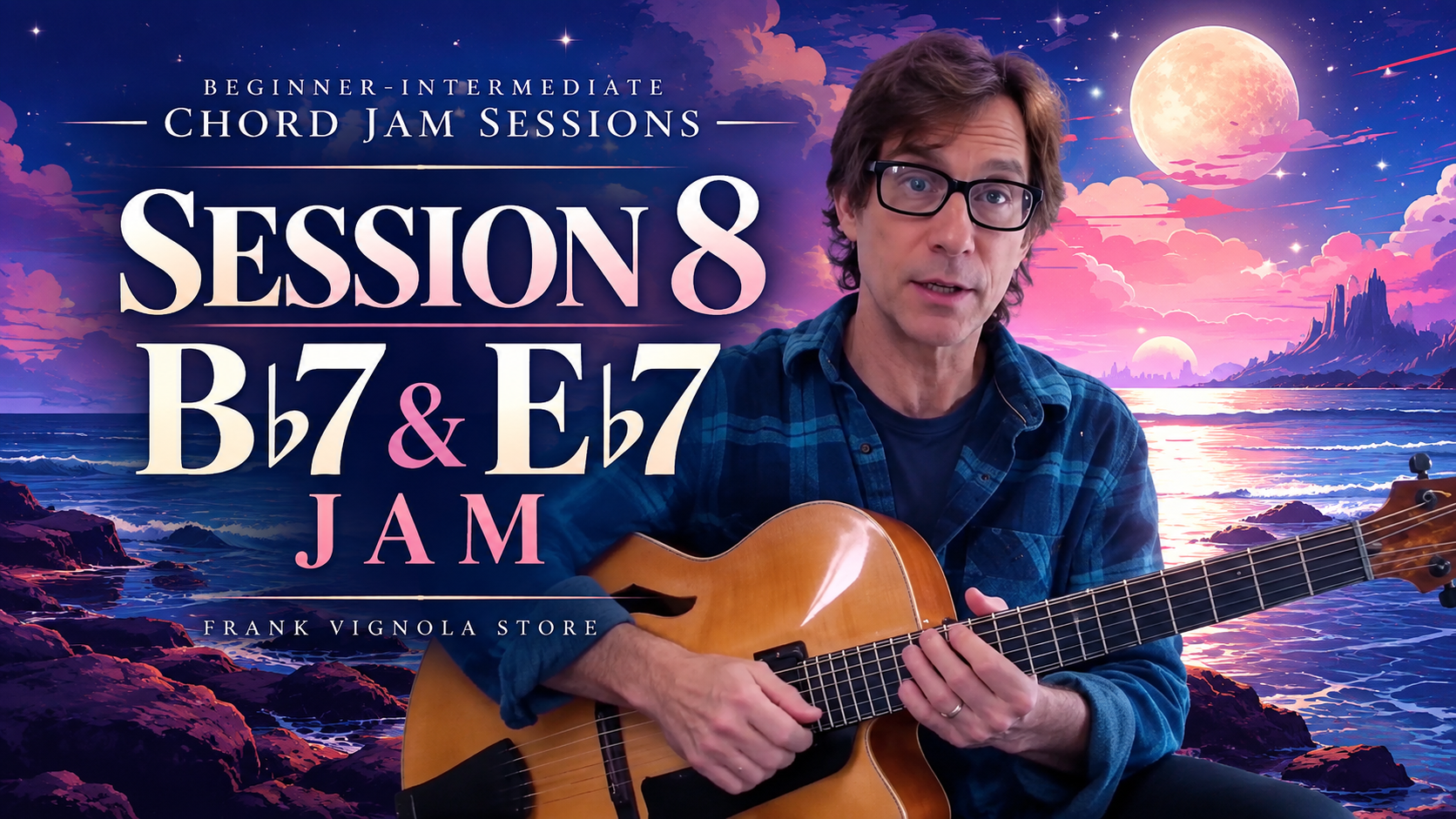beginner intermediate chord jam session 8 b7 e7 jamdaad
